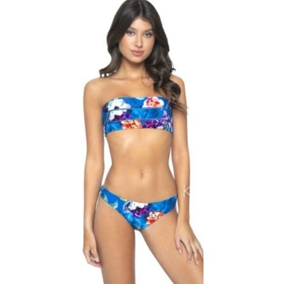 New. Pilyq floral bikini set.  Large. Retail $148 - Picture 5 of 11